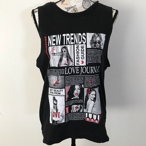 On Fire tank tee shirt